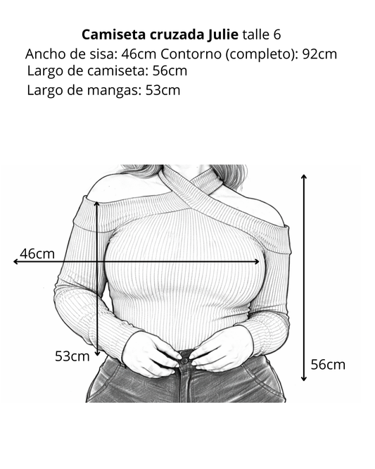 Camiseta cruzada julie