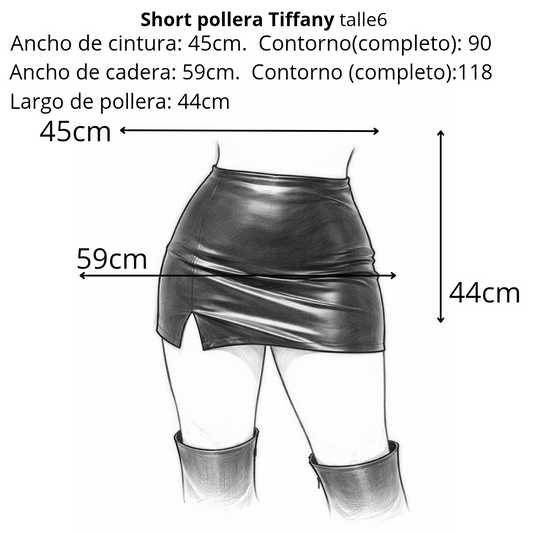 Short pollera Tiffany